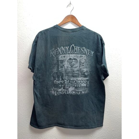 Kenny Chesney Shirt Spread The Love Tour Local Crew Concert X-Large Tee Shirt - Picture 1 of 10